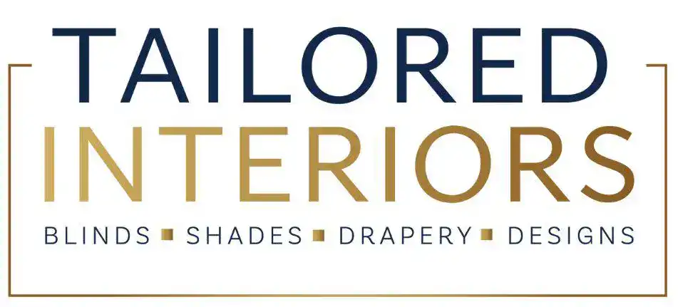 Footer section of Tailored Interiors website showcasing company branding and contact information.